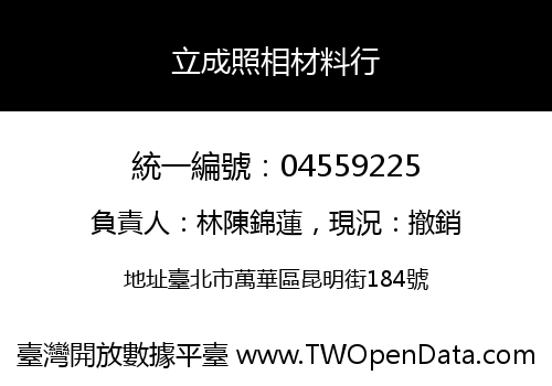 立成照相材料行