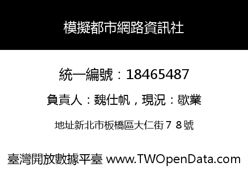 模擬都市網路資訊社