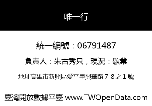 唯一行