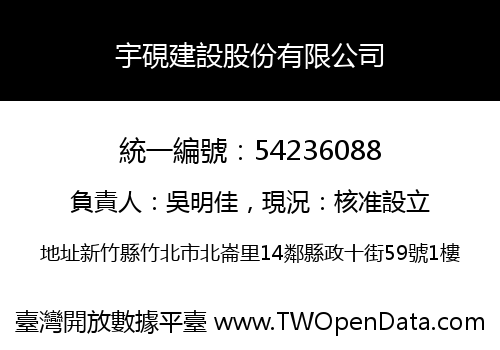 宇硯建設股份有限公司