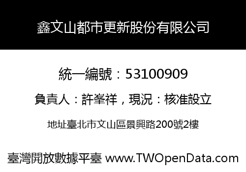 鑫文山都市更新股份有限公司