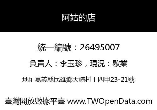 阿姑的店
