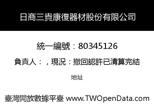 日商三貴康復器材股份有限公司