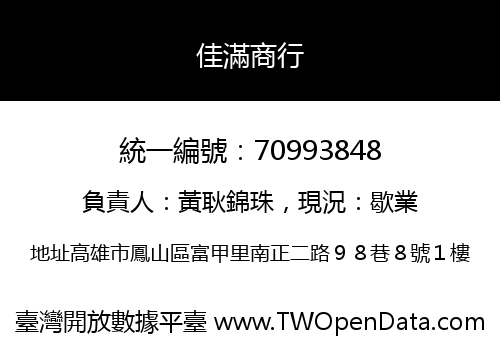 佳滿商行