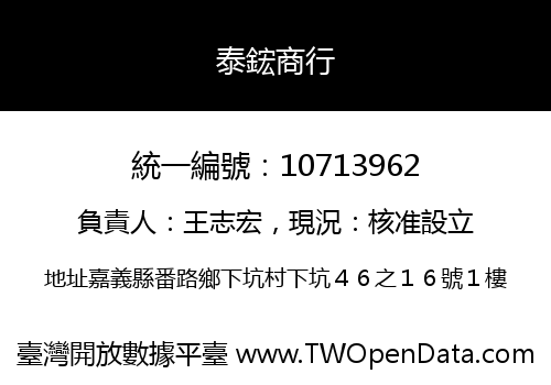 泰鋐商行