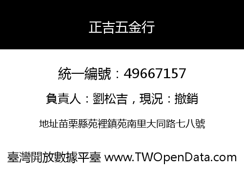正吉五金行