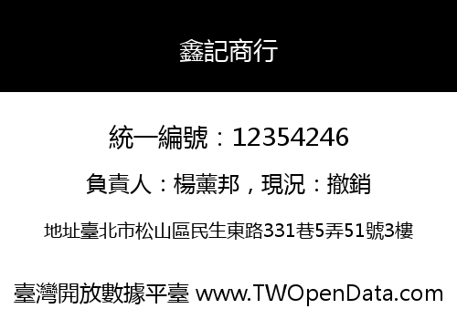 鑫記商行