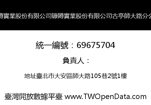 鏮鐏實業股份有限公司鏮鐏實業股份有限公司古亭師大路分公司