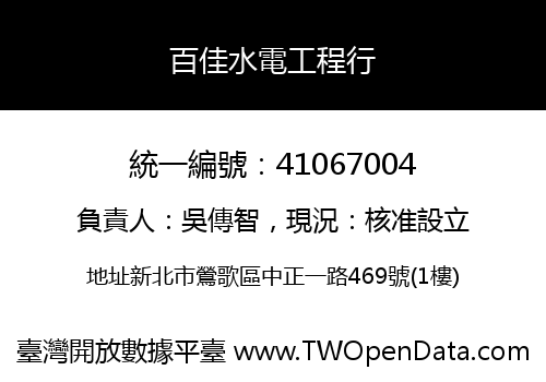 百佳水電工程行