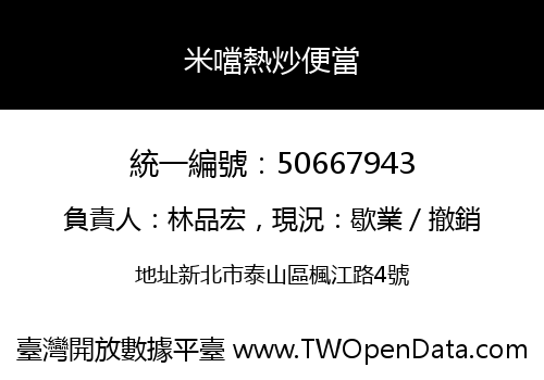 米噹熱炒便當