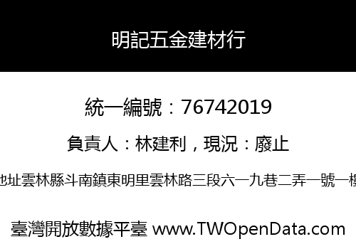 明記五金建材行