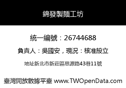 錦發製麵工坊