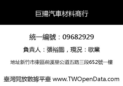 巨揚汽車材料商行