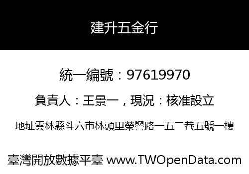 建升五金行