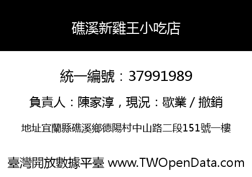 礁溪新雞王小吃店