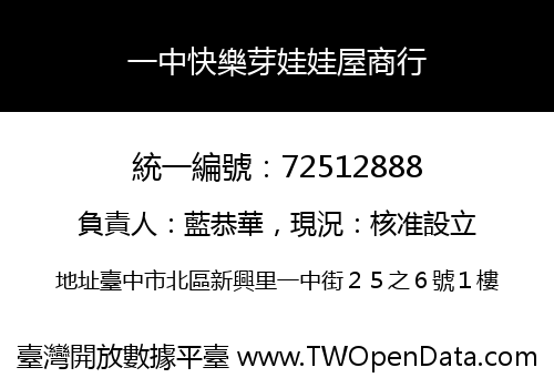 一中快樂芽娃娃屋商行
