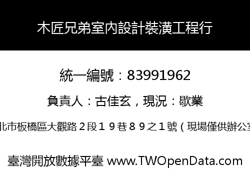 木匠兄弟室內設計裝潢工程行