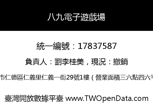 八九電子遊戲場