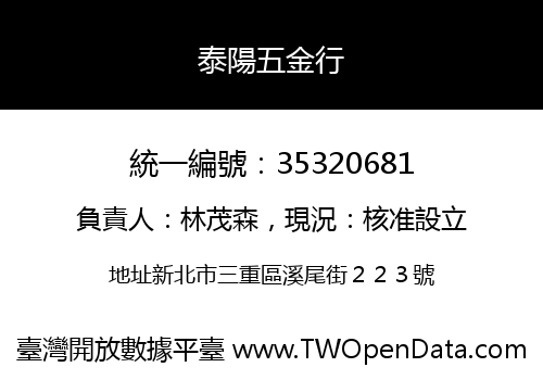 泰陽五金行