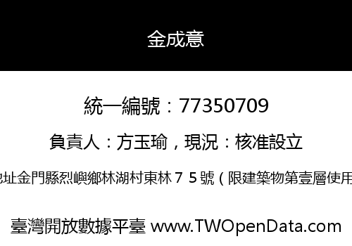 金成意