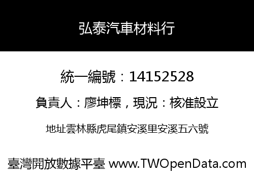 弘泰汽車材料行