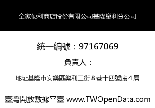 全家便利商店股份有限公司基隆樂利分公司