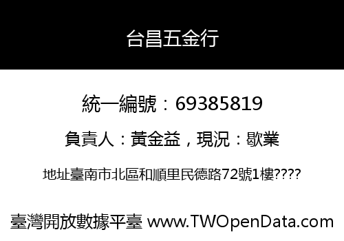台昌五金行