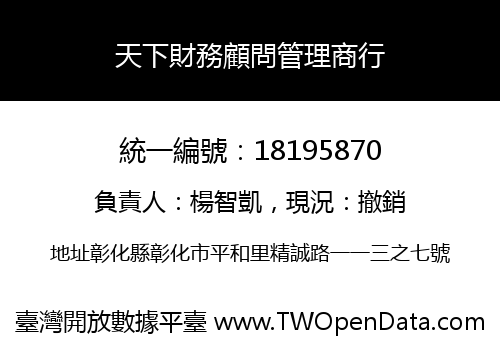 天下財務顧問管理商行