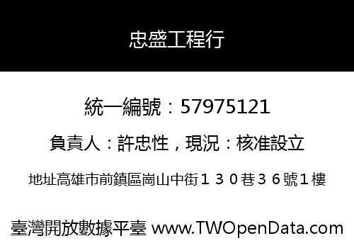 忠盛工程行