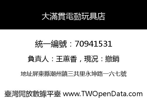 大滿貫電動玩具店