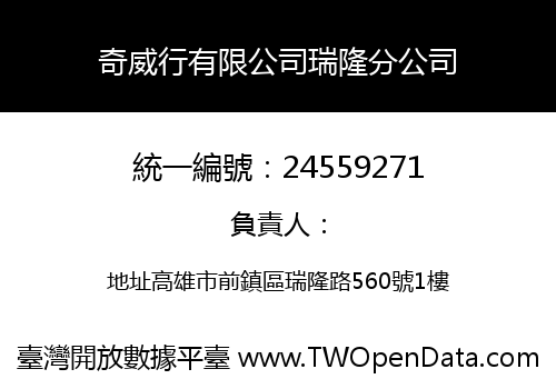 奇威行有限公司瑞隆分公司