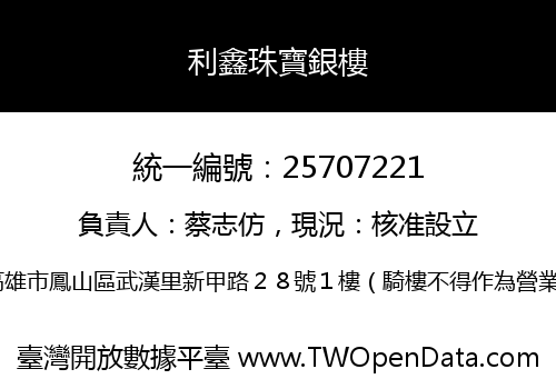 利鑫珠寶銀樓