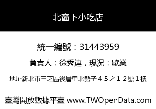 北窗下小吃店