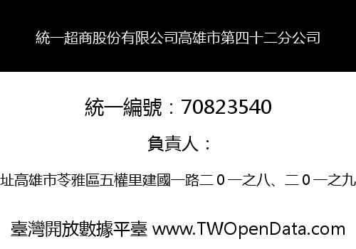 統一超商股份有限公司高雄市第四十二分公司