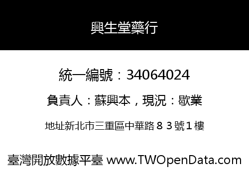 興生堂藥行