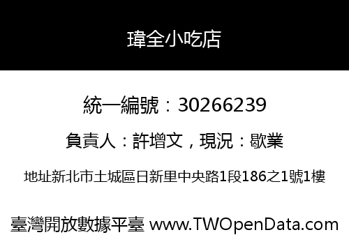 瑋全小吃店