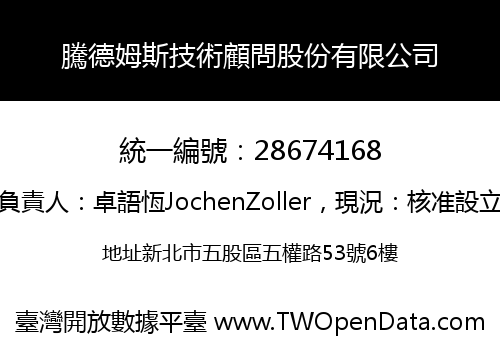 騰德姆斯技術顧問股份有限公司