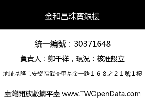 金和昌珠寶銀樓