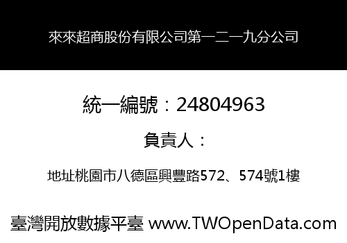 來來超商股份有限公司第一二一九分公司