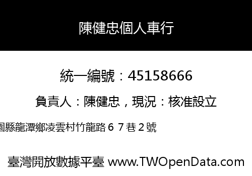 陳健忠個人車行