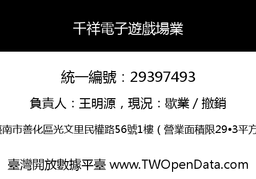 千祥電子遊戲場業