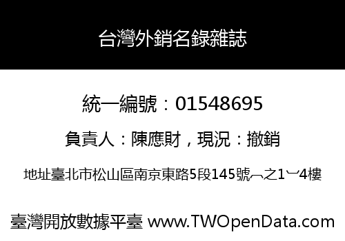 台灣外銷名錄雜誌