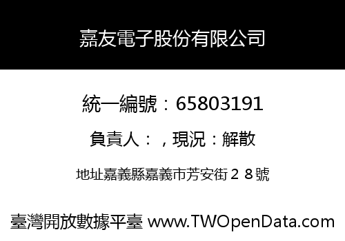 嘉友電子股份有限公司