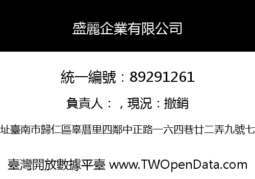 盛麗企業有限公司