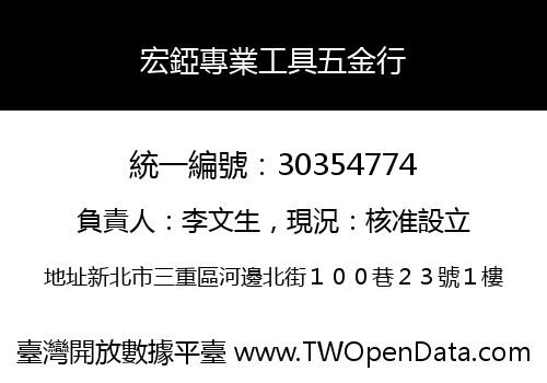 宏錏專業工具五金行