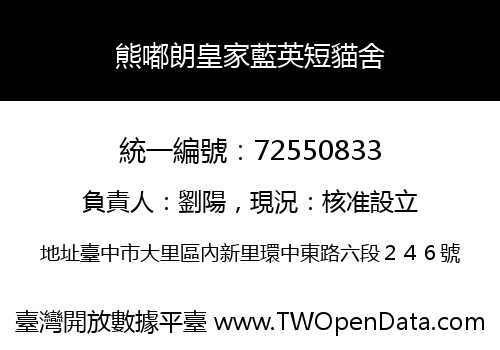 熊嘟朗皇家藍英短貓舍
