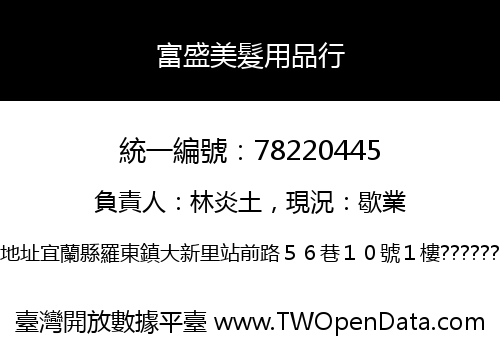 富盛美髮用品行