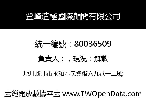 登峰造極國際顧問有限公司
