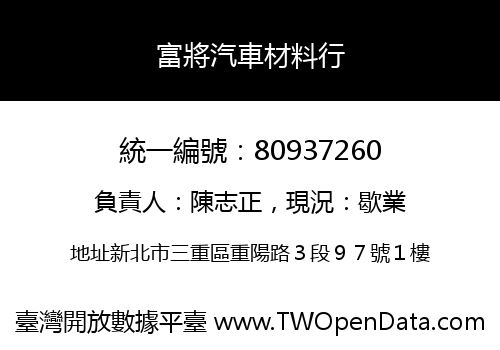 富將汽車材料行