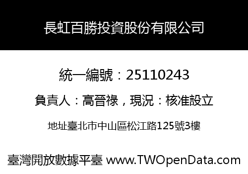 長虹百勝投資股份有限公司